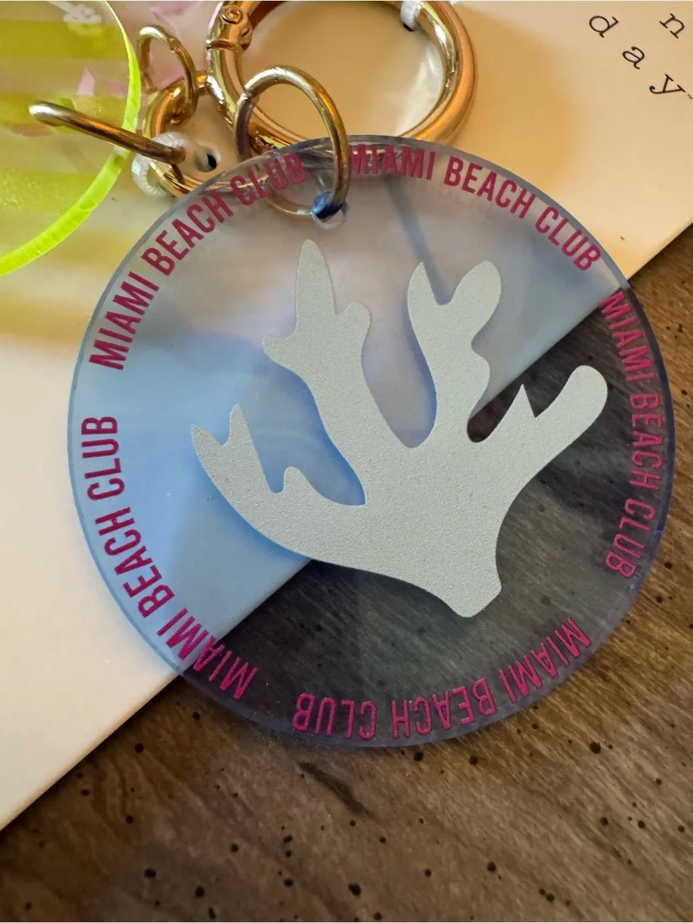 A New Day Miami Acrylic Keychain or Bag Charm